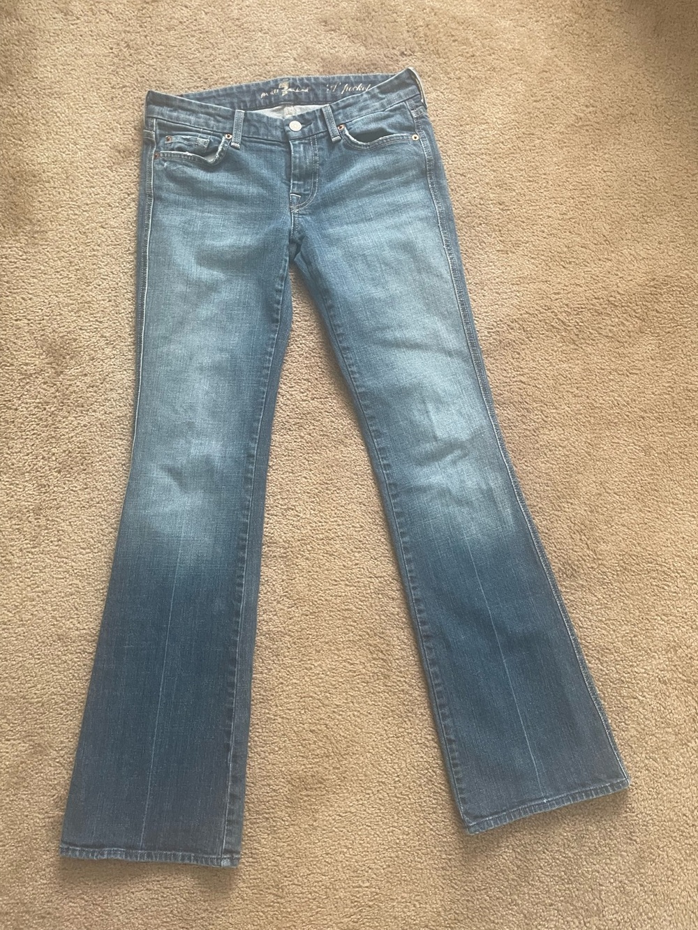 7 for all man kind Women’s Blue Bootcut Jeans